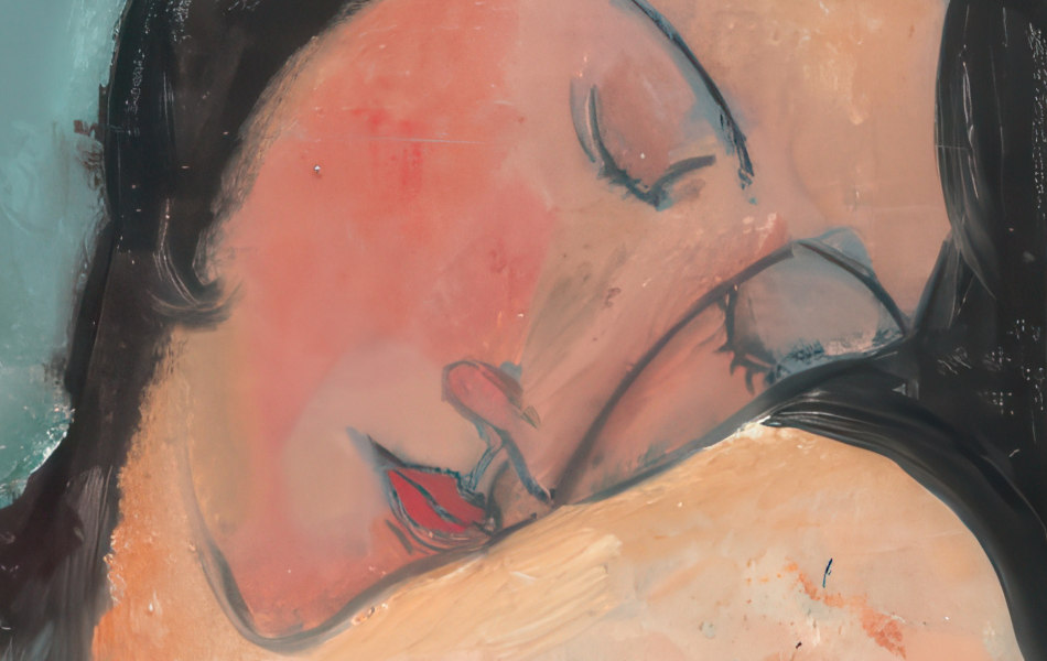 Female Nude 1916 Face Detail